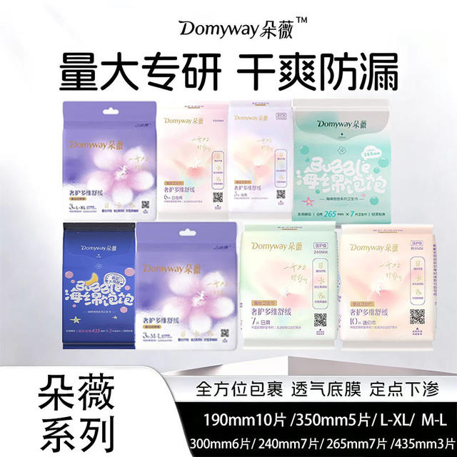 Duowei Sanitary Napkins Wholesale Silk Soothing Sanitary Napkins Soft and Delicate, Available in Multiple Sizes for Day and Night Use, Suitable for Young Girls during Their Menstrual Period detail 2