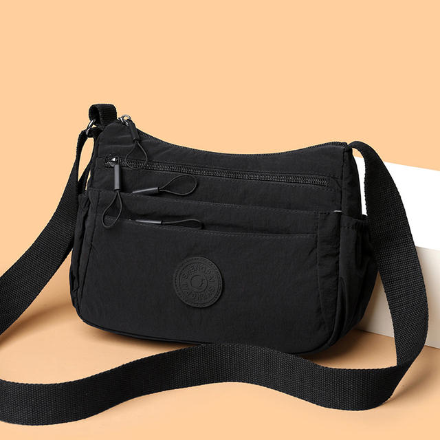 (with Laminated) New Multi-Compartment Casual Lightweight Shoulder Crossbody Bag, Fashionable Work Clothing, Simple for Middle-Aged and Elderly Mothers