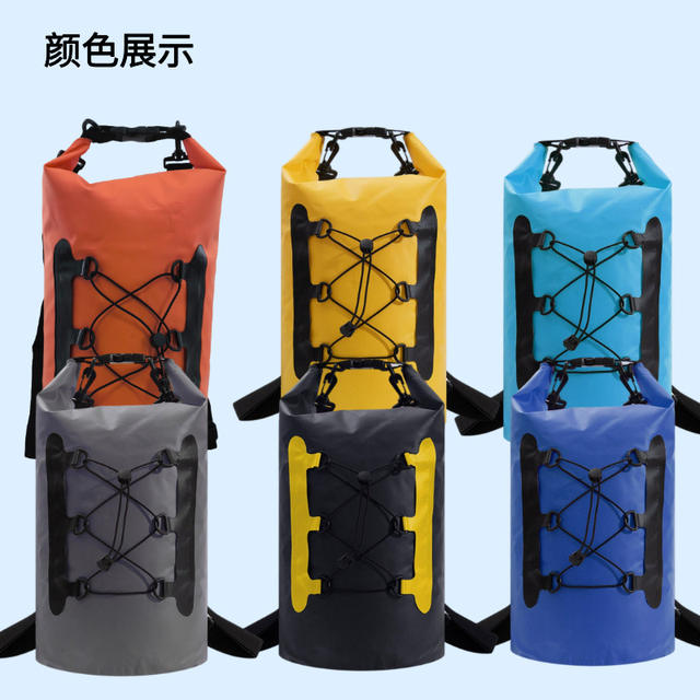 Outdoor Waterproof Bucket Bag Pvc Thickened Rafting and River Trekking Dry Bag Large Capacity Waterproof Storage Bag Camping Cycling Portable detail 7