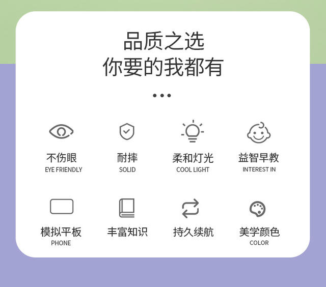 Children's Early Education Machine Toys 0-3-6 Years Old Baby Reading Machine Educational Enlightenment Tablet Computer Touch Screen Rechargeable detail 2