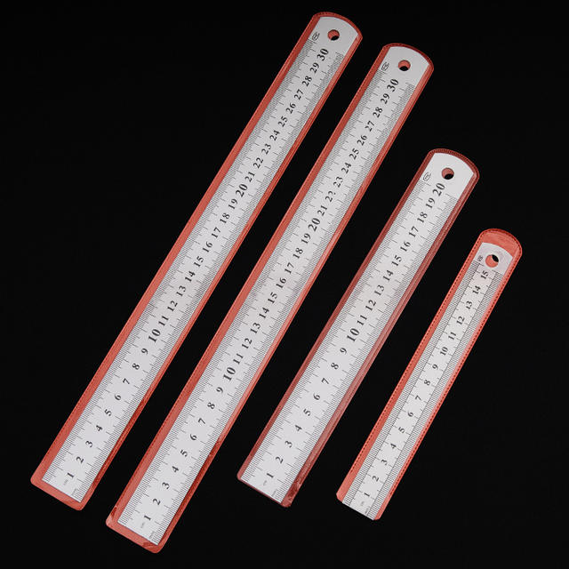 Stainless Steel Straight Ruler, Office Ruler, Thickened Scale Ruler, Metal Double-Sided Steel Ruler, 20cm Steel Ruler, Manufacturer Wholesale detail 6