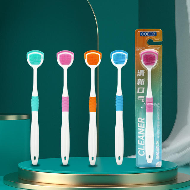 Factory direct supply tongue scraper toothbrush tongue cleaner removable tongue plate single tongue scraper in stock wholesale detail 2