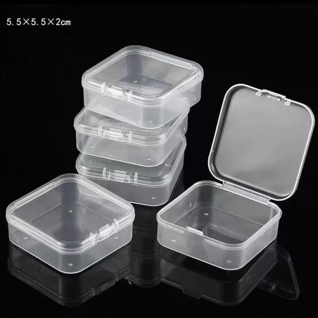Rectangular Transparent Plastic Box Bean Storage Box Pp Flip Box Hardware Plastic Parts Packaging Empty Box Small Box detail 2