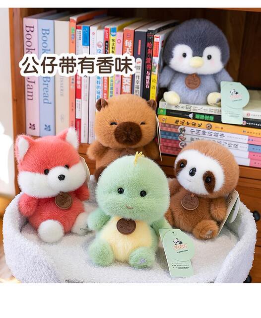 Cute pet animal fragrance table with fragrance Dundun paradise elephant fox kappibala penguin plush small toys wholesale detail 4