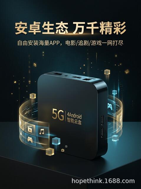 Internet Tv Set-Top Box Tv 5g Dual-Band Bluetooth Wifi Supports High-Definition Playback and Screen Projection, Supports Projector detail 6