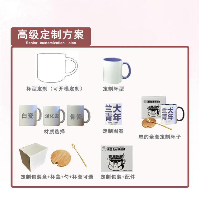 Foreign Trade Ceramic Mugs, Promotional Coated Mugs, Custom Coffee Mugs, Promotional Event Logo Mugs, Wholesale Gifts detail 6
