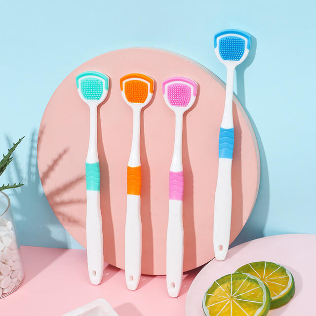 Factory direct supply tongue scraper toothbrush tongue cleaner removable tongue plate single tongue scraper in stock wholesale detail 8