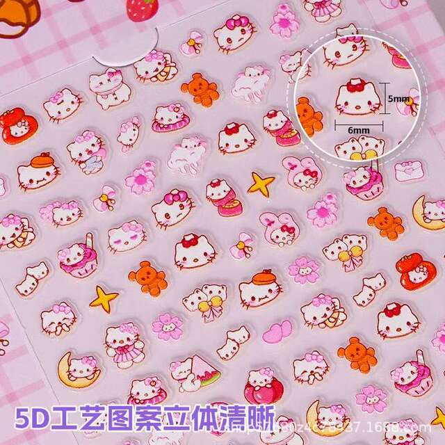 Glow-In-The-Dark Nail Stickers for Kidsren, Girls, Princesses, Wearable Nail Art Stickers, Luminous, Odorless Baby Toys, Cute Cartoon Nails detail 4