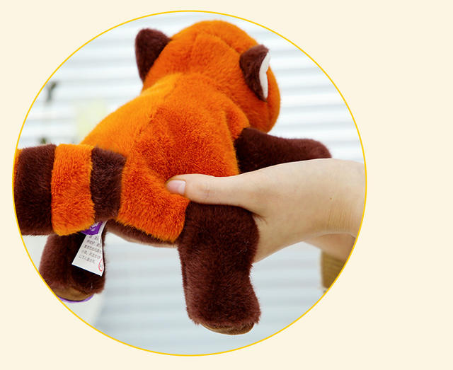 Genuine very precious sweet three-position animal doll sloth lie prone small doll palm treasure raccoon plush toy detail 12