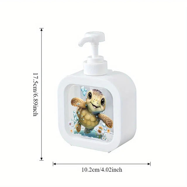 Cute Turtle-Shaped Soap Dispenser - Moisturizing Hand Soap Pump Bottle Suitable for Bathroom and Kitchen Use detail 4