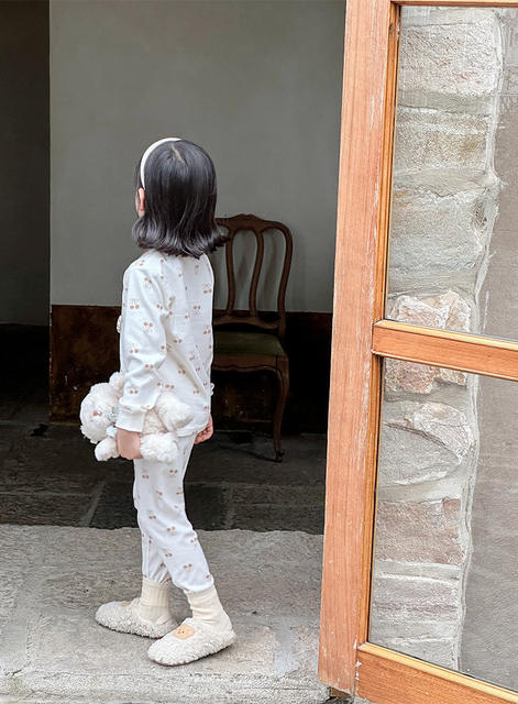 Children's Pure Cotton Autumn Clothes and Pants suit Boys' and Boys' Home Clothes Large and Medium-Sized Children's A- Class Autumn and Winter Base Air-conditioning Clothes detail 11