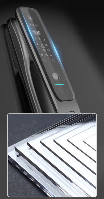 3D Face Recognition Smart Door Lock, Home Fingerprint Password Lock, Monitoring Electronic Lock, Cross-Border Anti-Theft Door Entry Door Lock detail 10