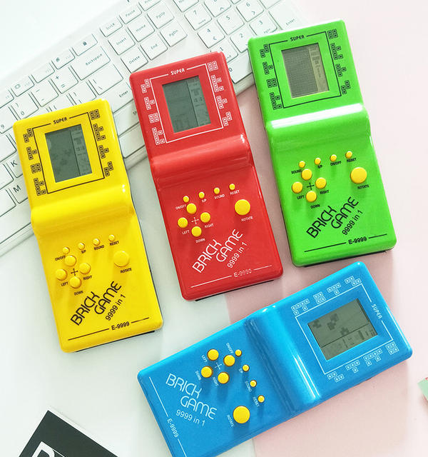 After 80 nostalgic toys Tetris game box gift children hot handheld game machine wholesale detail 3
