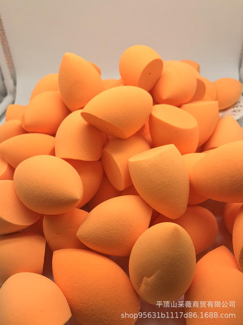 R's t Orange Oblique Cut Beauty Egg Super Soft Non-Eating Powder Original Tail Goods Sponge Egg Defective Makeup Puff detail 8
