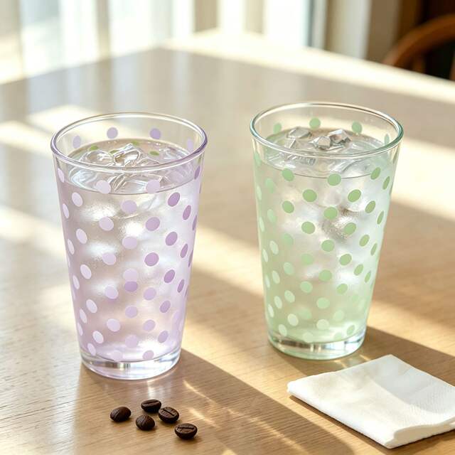 Free Shipping Polka Dot Water Cup with Straw Lid Ins Style Cartoon Kitten Glass Cup Coffee Cold Drink Cup Gift Cup detail 4