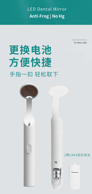 Oral Mirror Endoscope with Light, Anti-Fog Mirror, Examination Mirror, Care Set for Personal Use, Home Dental Examination, Dental Care detail 12
