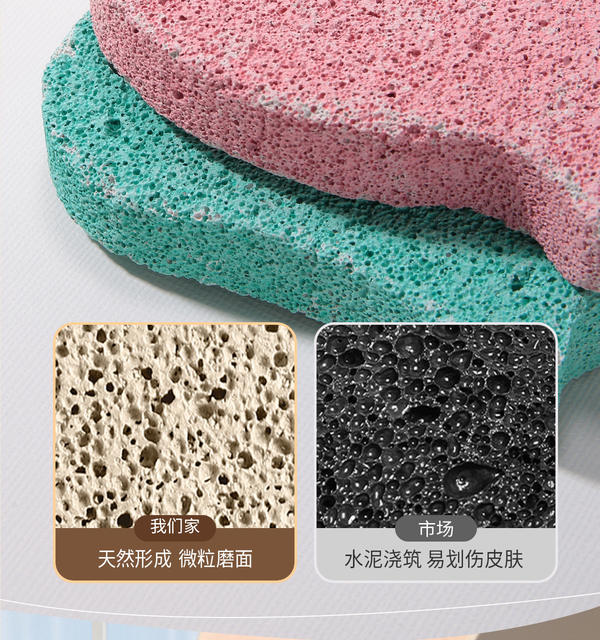 Lamela Volcanic Stone Double-Sided Foot Grinding Stone Exfoliating Tool Heel Pedicure Foot Grinder C0374 detail 8