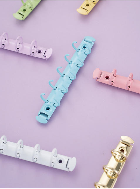 M5 Binder Macaron Color Five Hole A8 Mini Metal Clip M5 Binder Binder Accessories Wholesale detail 10