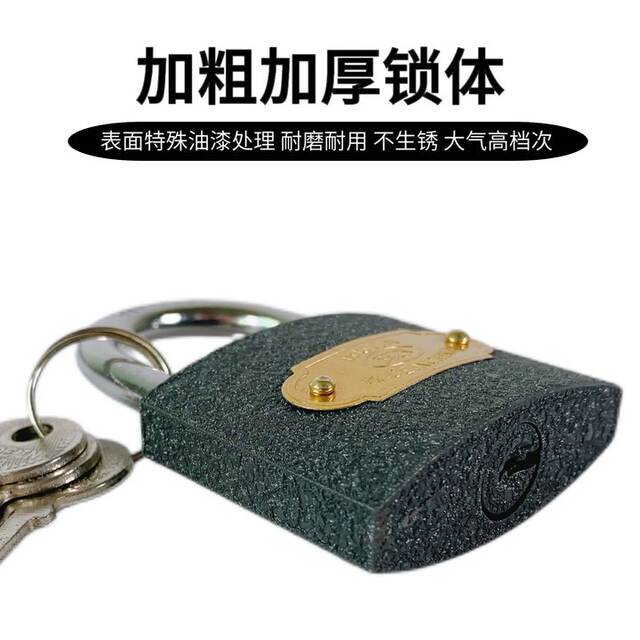 Wholesale Ring-Shaped Iron Padlock, Single-Bar Padlock, Iron Padlock, Gray Lock for Home Use, Student Dormitory Lock, Safe and Anti-Theft detail 5