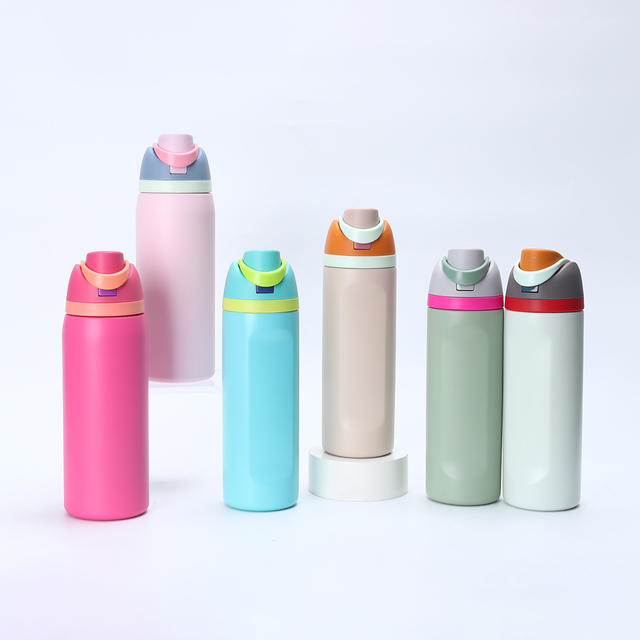 Cross-Border 304 Stainless Steel Insulated Cup, Unisex Double-Drink Fruit Cup, Outdoor Portable Sports Water Bottle in Stock detail 3
