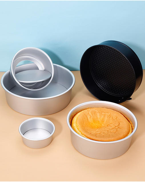 Anodized aluminum cake mold chiffon cake mold baking tools 6 inch 8 inch 10 inch round living bottom grinding tool detail 11