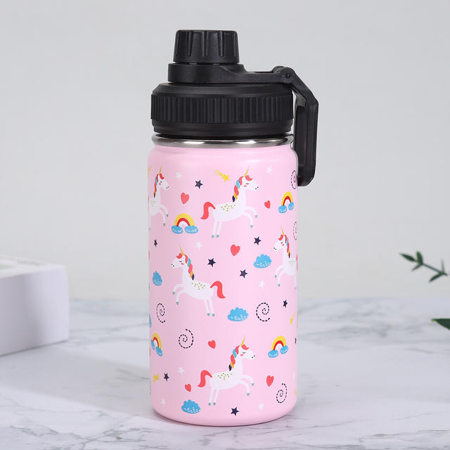 Cross-Border 12oz Cartoon Portable Space Flask Thermos Cup Custom-Made 304 Stainless Steel Outdoor Portable Vacuum Space Cup detail 7