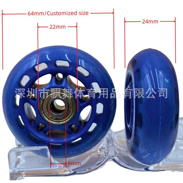 Skate Wheels Pu Wheels Rubber Non-Slip Silent Wear-Resistant Bearing Kidsren's Adult Roller Skates Roller Skate Accessories detail 4