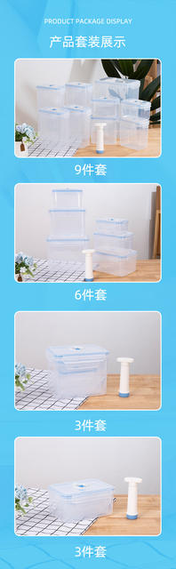 Directly Supplied from the Manufacturer, Vacuum-Sealed Plastic Storage Box with Scale Dial for Recording, Refrigerator Refrigeration and Freezing Storage Tank detail 12