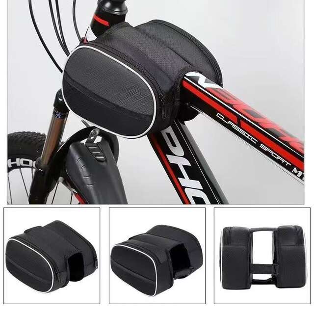Bicycle Front Frame Bag, Mountain Bike Frame Bag, Upper Tube Bag, Bicycle Mountain Bike Bag, Manufacturer of Bicycle Portable Bags detail 3
