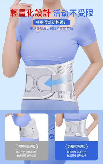 Medical waist belt fixed support lumbar disc self-heating lumbar pain breathable traction correction sprain sedentary essential detail 8