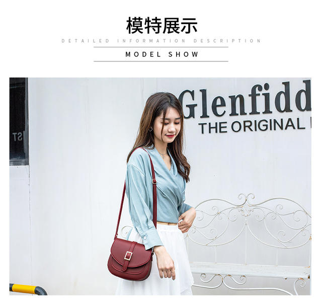 Simple Metal Buckle Flap Adjustable Shoulder Strap Crossbody Bag, Versatile and Stylish 2026 Commuter Women's Bag, Fashionable Saddle Bag detail 4