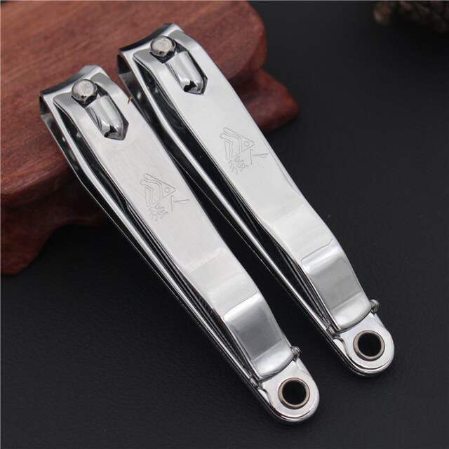[Genuine goods] Strong Man nail clippers stainless steel nail clippers large flat mouth household nail clippers manicure tools wholesale detail 9
