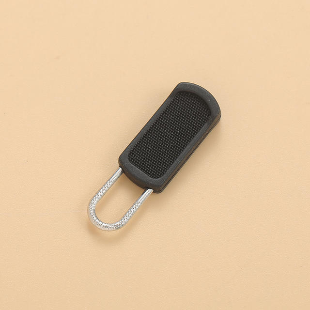 New zipper blade tool-free detachable zipper head schoolbag coat clothes shoe box simple wind rubber rubber rubber pull
