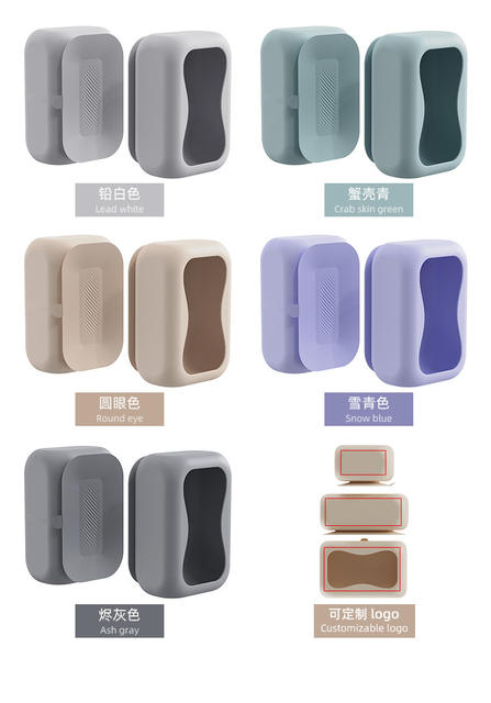 Creative wall-mounted silicone tissue box non-perforated adsorption toilet living room paper soft box suction cup tissue box detail 3