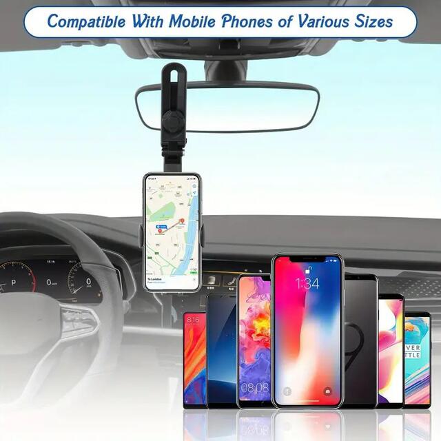 Car Mobile Phone Holder Sun Visor Navigation Car Support Frame Universal Direct-View Car Multi-Function Mobile Phone Holder detail 12