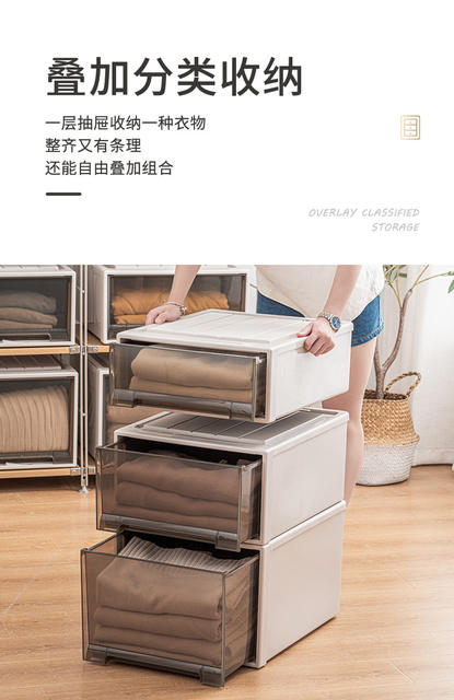 European-Style Drawer-Type Storage Box for Clothes and Cosmetics Storage Box Storage Drawer Home Storage Cabinet Desktop Storage Box detail 7