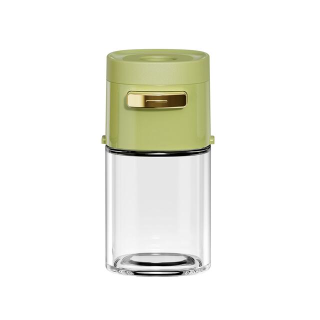 Light flavor quantitative seasoning tank press quantitative salt tank kitchen moisture-proof salt tank salt control metering seasoning tank