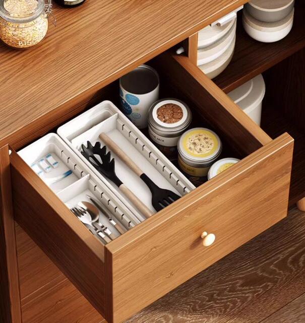 Multifunctional Modern Style Storage Cabinet for Bedroom and Living Room, Wall-Mounted Solid Wood Leg Floor-Standing Storage Cabinet, Home Combination Sideboard detail 12