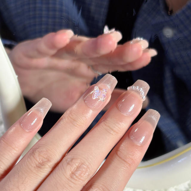 Wearable Ten-Piece Finished Product Wholesale Elegant Simple Star Cat Eye Removable Wearable Nail Patch detail 9