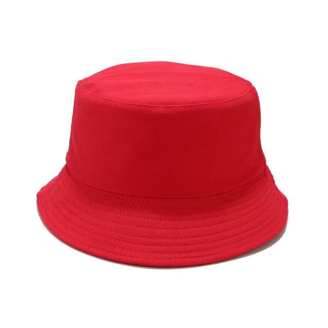 Pure Cotton Fisherman Hat Adult Sunshade Hat Tie-Dye Special White Hat Children's Baseball Cap Parent-Child Printed Logo detail 9