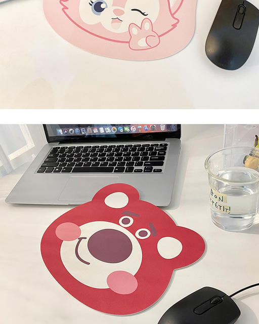 Sanrio Mouse Pad Small Size Cute Special-Shaped Mouse Pad Ins Style Cartoon Desk Pad for Girls Simple Leather detail 9