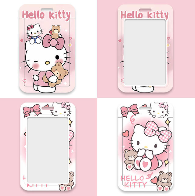 Cartoon Kt Cat Collection Cute Access Control Bus Card Student Meal Card Id Card Subway Card Campus Card Protective Cover detail 9