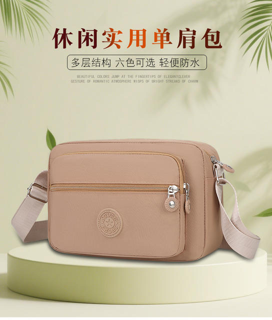 Factory Direct Sales Women's Bag, Crossbody Bag, Nylon Small Square Bag, New Fashion Style, Mom's Mobile Phone Coin Purse, Canvas Shoulder Bag detail 3