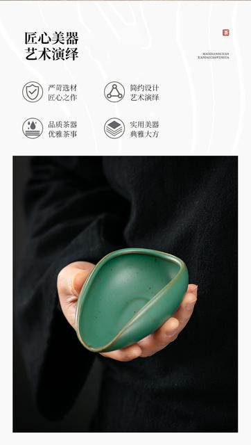 Ceramic Tea Scoop, Tea Spoon, Tea Shovel, Tea Accessories, Kung Fu Tea Set Accessories detail 4