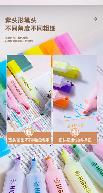 Deli Fluorescent Pen for Students and Office Use, Colorful Marker Pen, Colorful Pen, Office Marking Pen S625 detail 5