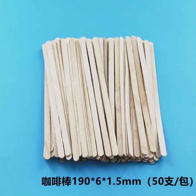 Disposable spoon disposable wooden fork wooden spoon wooden knife 50 wooden spoon coffee stick dessert spoon detail 10