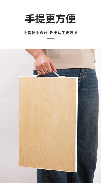 Special 2K4K8K double-sided solid wood sketch children's drawing board 1.5 m yellow pine easel wholesale detail 9