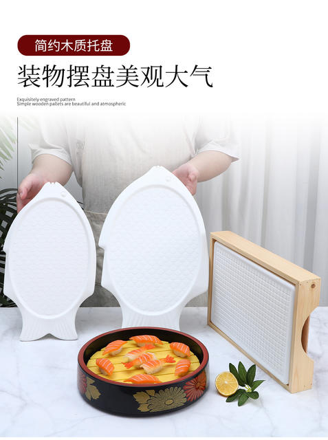 Plastic sashimi ice tray Japanese sushi ice tray cold dish fresh sashimi ice dish Sushi ice tray Japanese and Korean cuisine detail 7