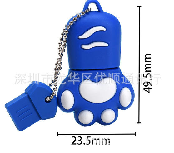Cartoon Flash Memory Disk USB 2.0 Drive 64Gb 32Gb 16Gb U Disk Keychain Business Gift