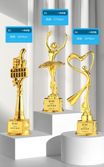 New Resin Trophy Dance Training Institution Trophy Sports Competition Trophy Honorary Trophy Company Annual Meeting Award detail 5